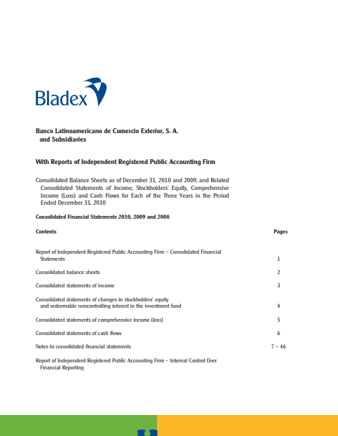 Financial Statements 2010