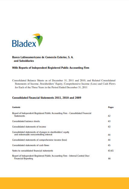 Financial Statements 2011